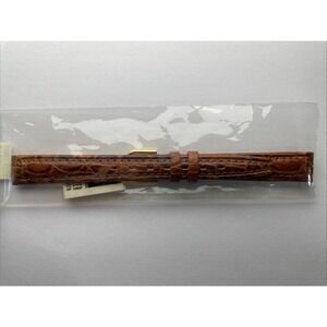 Stuller Watch Band 12mm Crocodile Grain‎ Genuine Leather